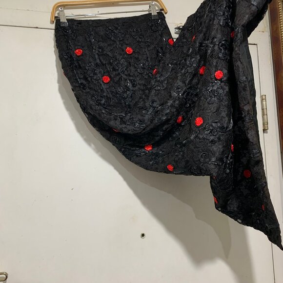 VINTAGE MAXI PENCIL LACE SKIRTS SIZE 26 - Picture 6 of 8